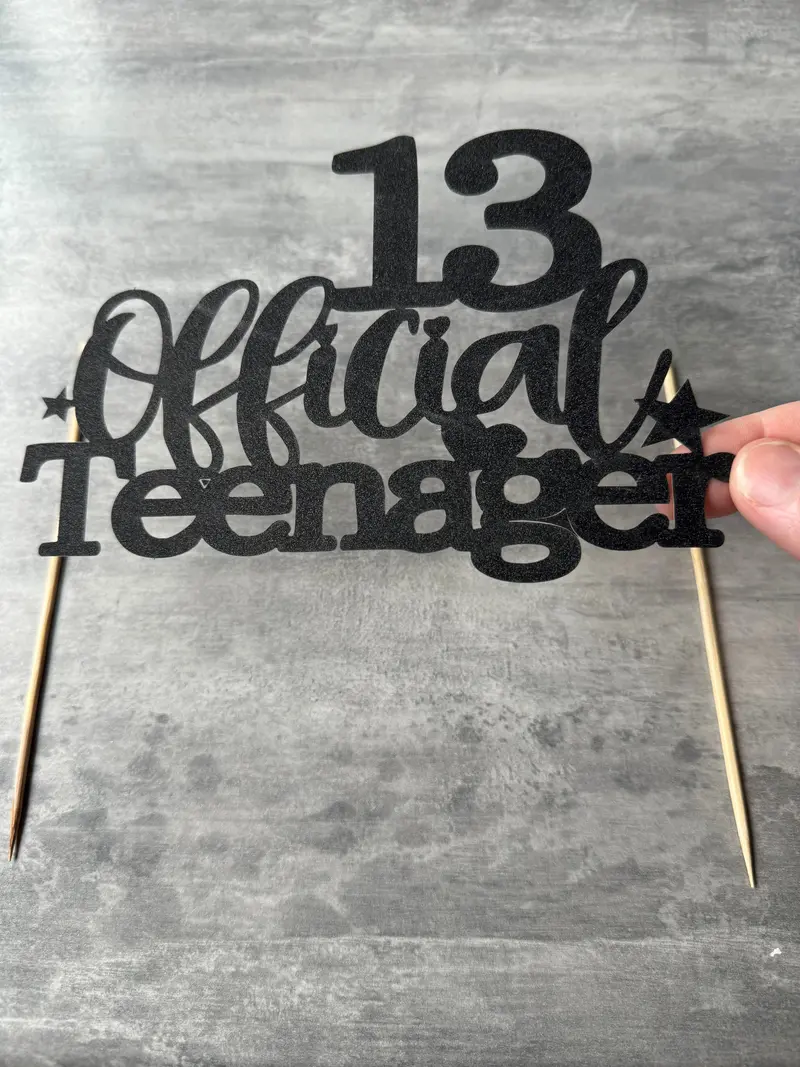 13Th Birthday Cake Topper – Official Teenager Transition Theme 1