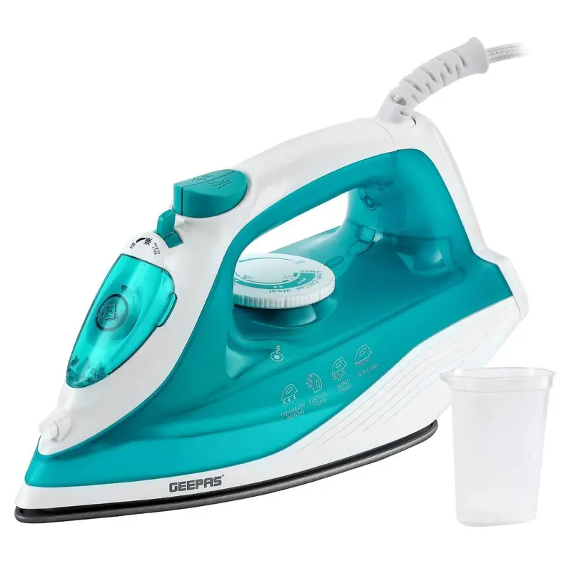 1600W Blue Steam Iron With Advanced Non-Stick Soleplate 1