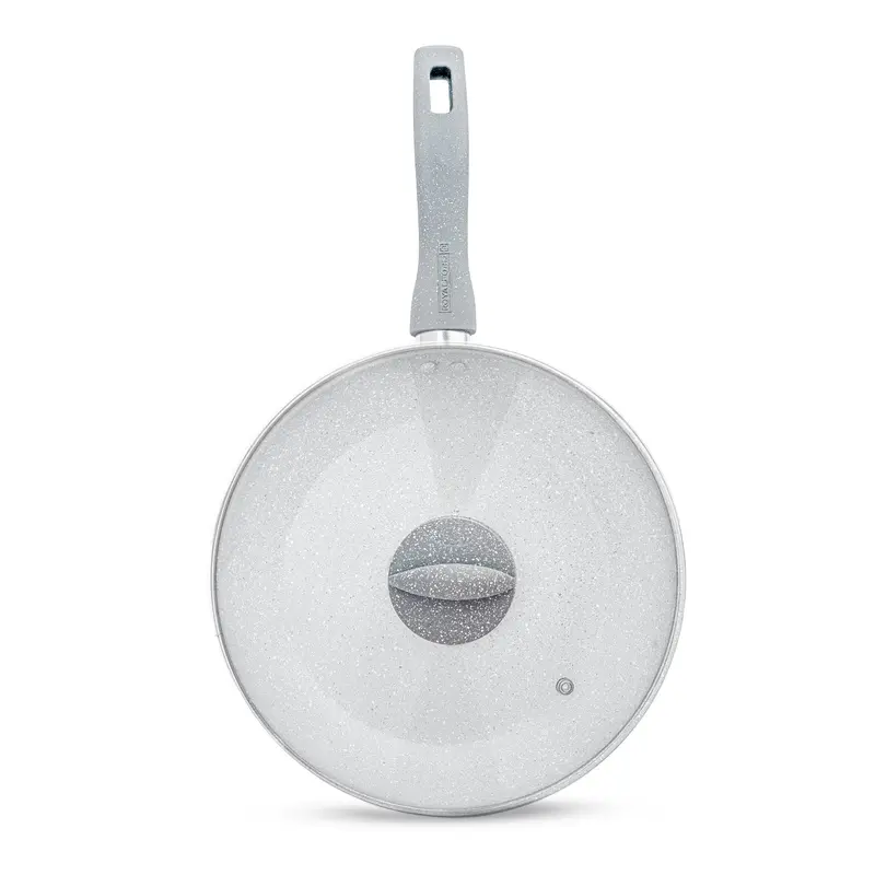 24Cm Aluminium Non-Stick Fry Pan With Secure-Fit Lid 1