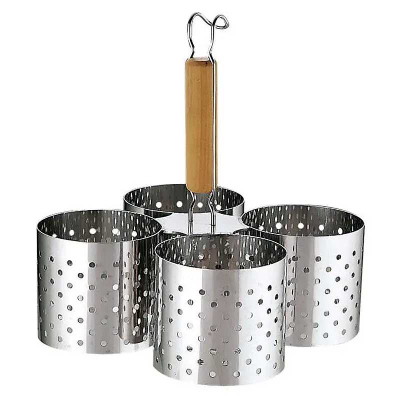 4-Portion Kakiage Tempura Ladle With Wooden Handle – Yukiwa 1