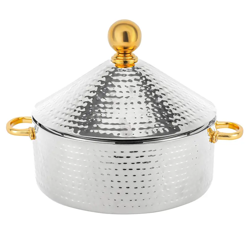 4L Silver-Finished Monarch Cornetto Serving Dish – Stainless Steel 1