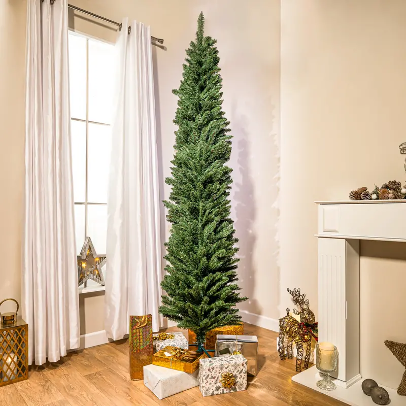 6–7Ft Davis Pencil Spruce Artificial Christmas Tree 1