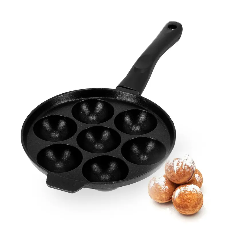 7-Cavity Die-Cast Aluminum Pancake Pan – Even Heat Distribution 1