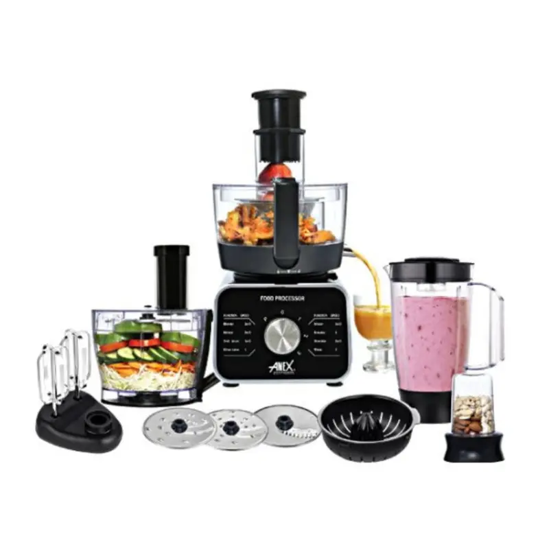 Anex Ag-3157 Multi-Function Food Processor – 12-Cup Capacity With 10+ Attachments 1