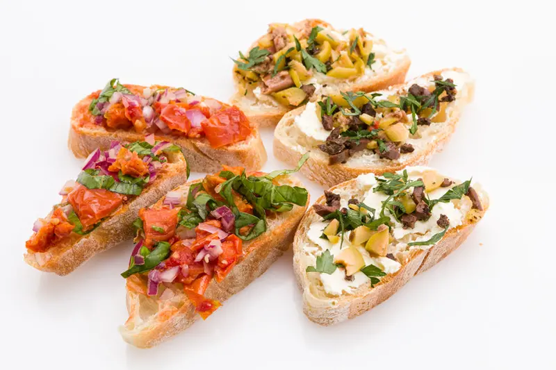 Artisan Bruschetta – Mixed Variety (20-Piece Minimum) 1