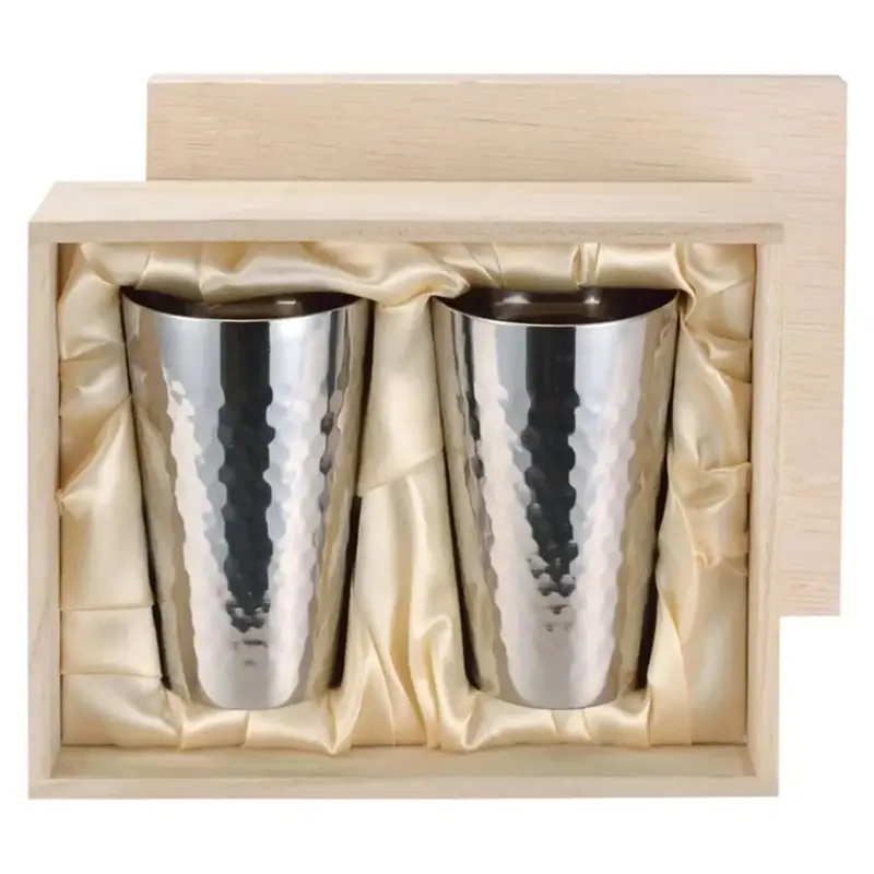 Asahi Titanium Double-Wall Tumbler Set – 240Ml × 2, Lightweight & Insulated 1