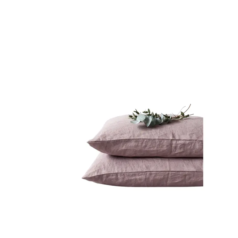 Ashes Of Roses Linen Pillowcase – Dusty Blush Neutral Pillow Cover 1