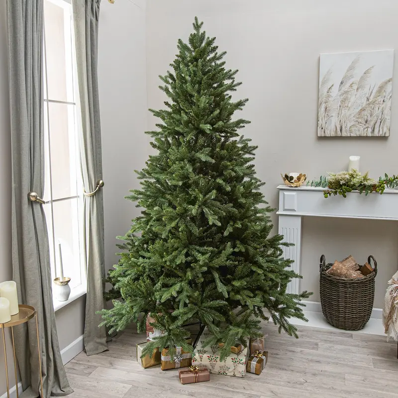 Basildon Premium 6-Foot To 9-Foot Artificial Pe Green Christmas Tree 1