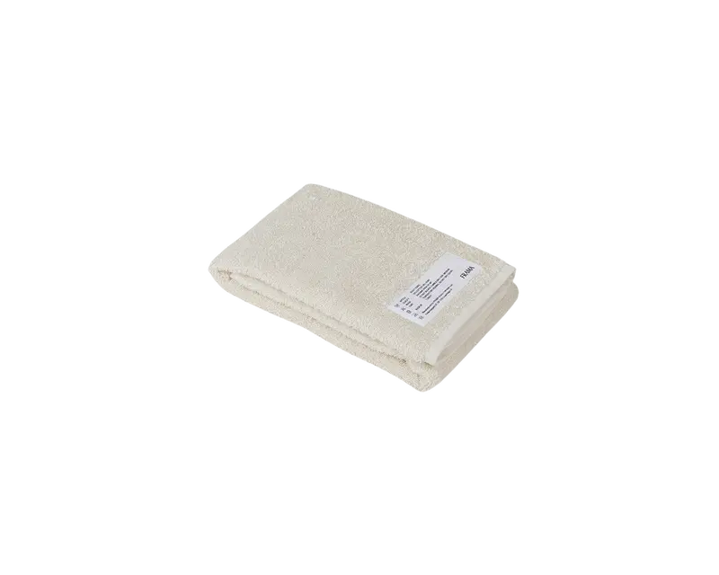 Bone White Hand Towel – Thick, Absorbent Terry Cloth 1