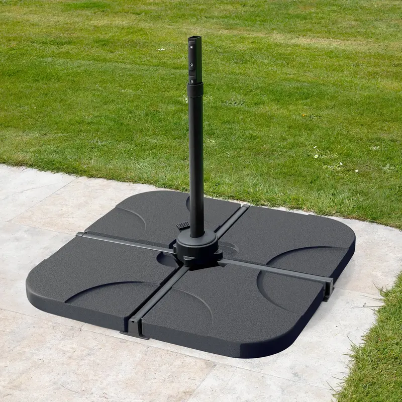 Bracken Outdoors Cantilever Parasol Base – 4-Piece Standard Weighted Set 1