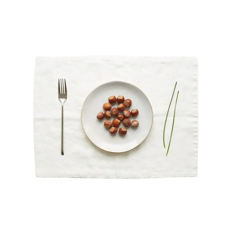 Bright White Linen Placemat – Crisp And Clean Finish 1