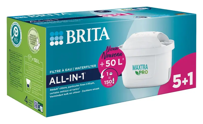 Brita Maxtra Pro Replacement Water Filter Cartridge – Compatible With All Brita Jugs (5-Pack + 1 Bonus) 1