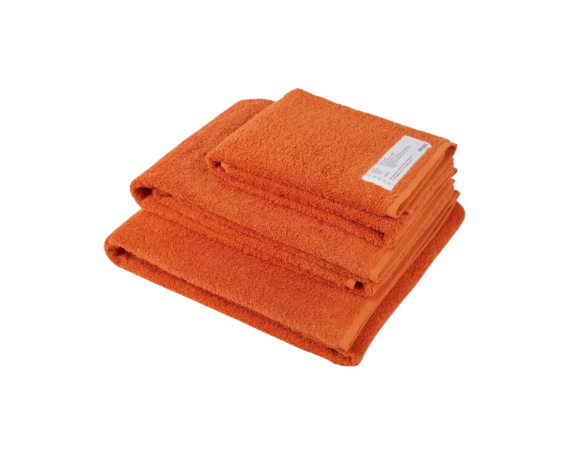 Burnt Orange Heavy Towel Collection – 3-Piece Set 1