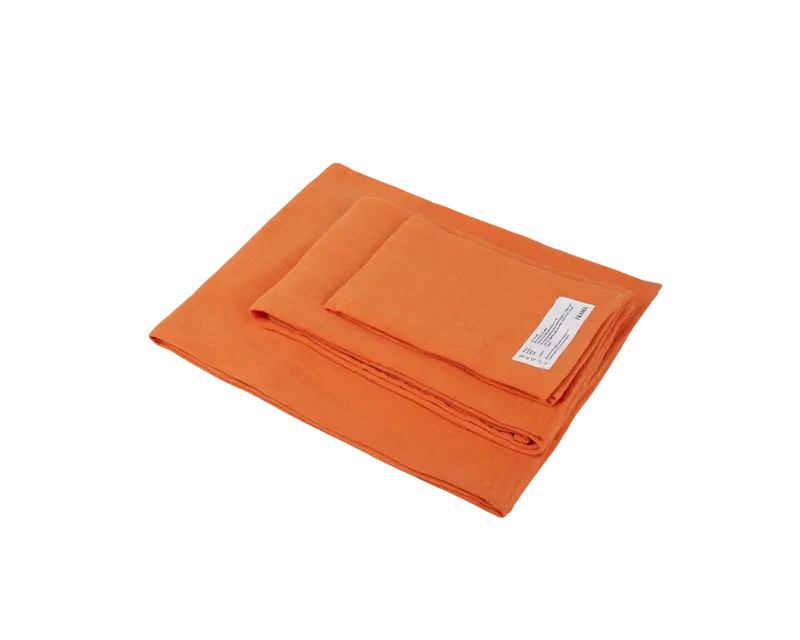 Burnt Orange Lightweight Towel Set – Modern 3-Piece Kit 1