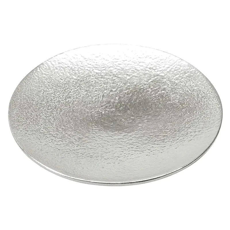Classic Tin Round Plate – Hand-Tempered Finish 1