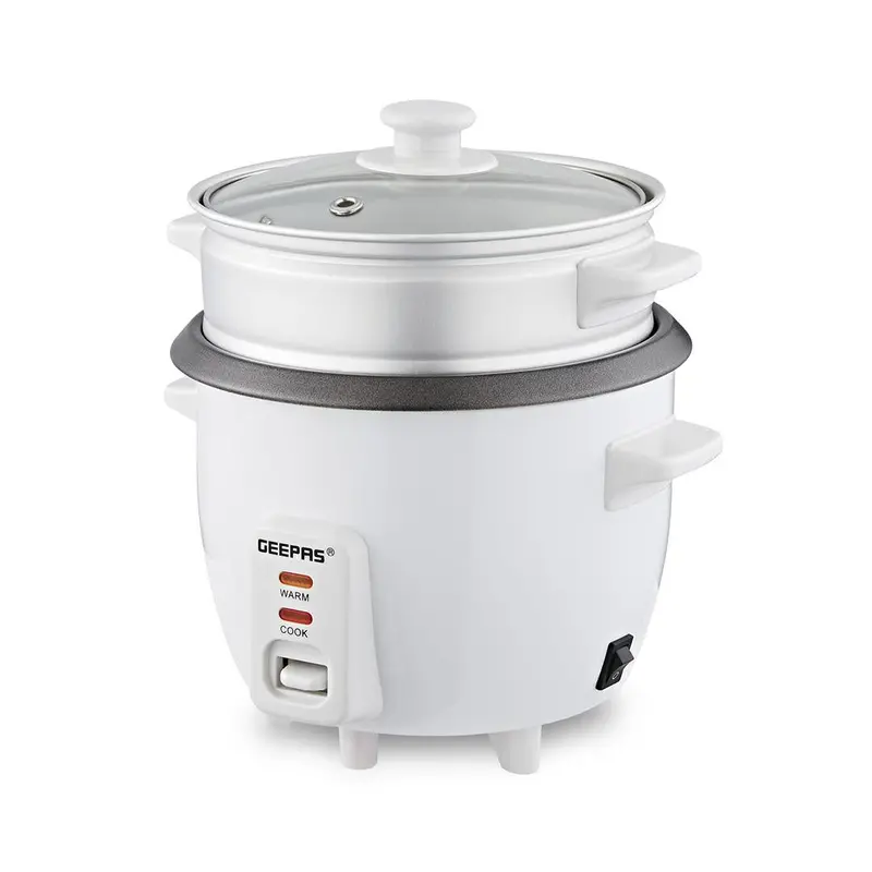 Compact 0.6L White Electric Rice Cooker And Steamer – 3-In-1 Functionality 1
