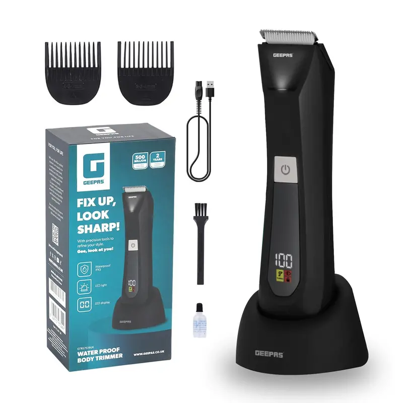 Dual-Mode Waterproof Wet/Dry Full-Body Trimmer – 2-Speed Precision Grooming 1