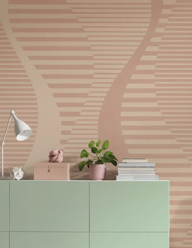 Dynamic Pulse Pattern Wall Mural 1