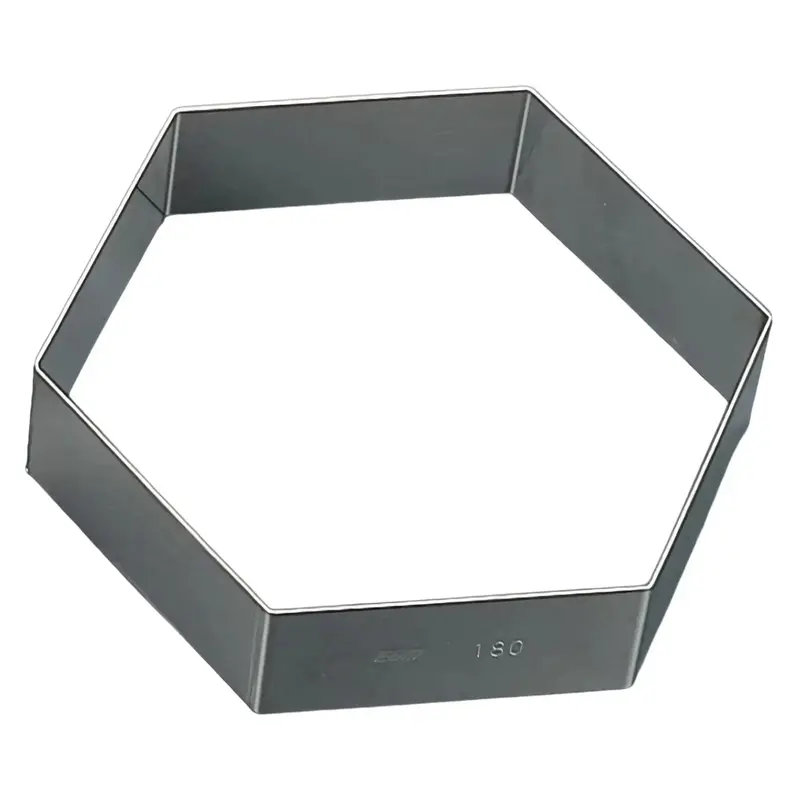 Ebm Hexagonal Stainless Steel Cake Ring – Precision Baking Mold 1