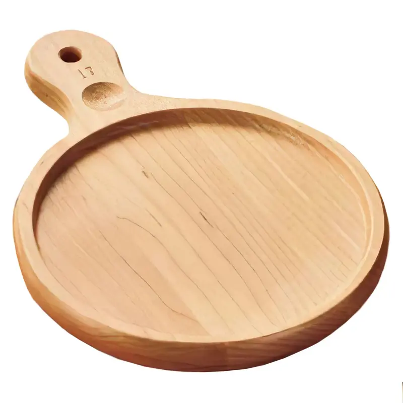 Ebm Premium Maple Wood Pizza Serving Tray 1