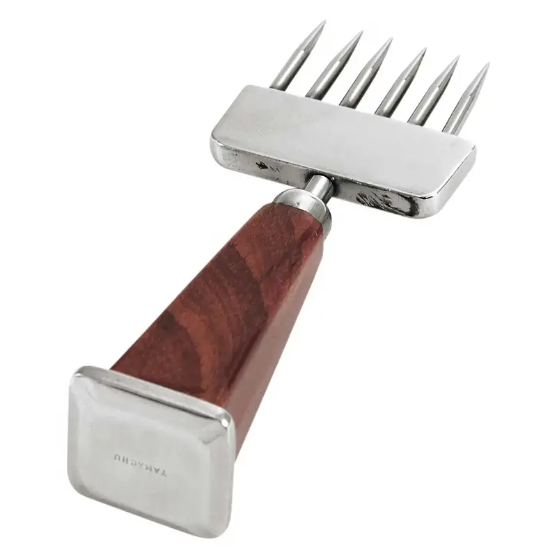 Ebm Stainless Steel 6-Tine Ice Pick With Ergonomic Grip 1