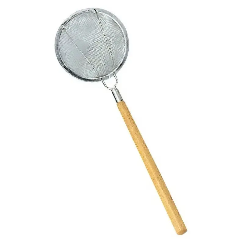 Ebm Stainless Steel Skimmer With Natural Wooden Handle 1