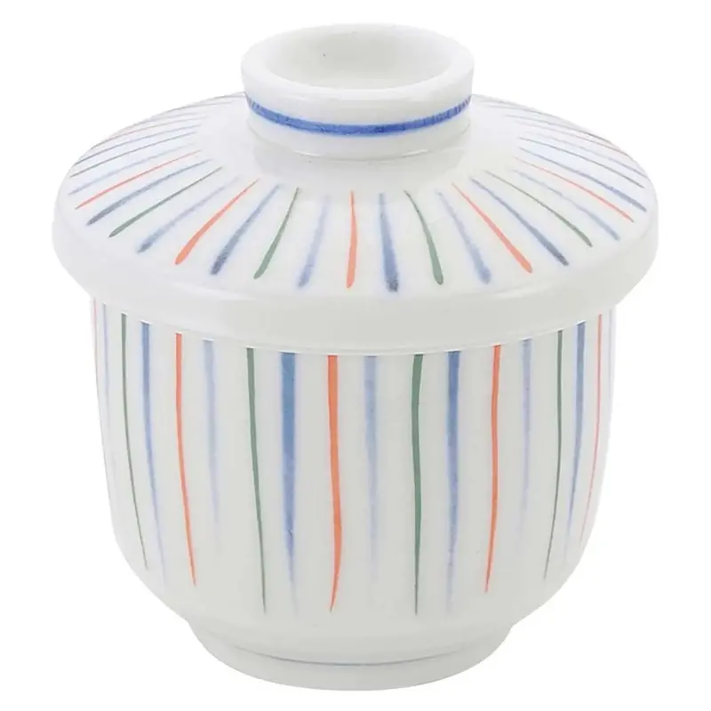 Ebm Tokusa Porcelain Chawanmushi Cup – Refined Green-Glazed Mini Bowl With Lid 1