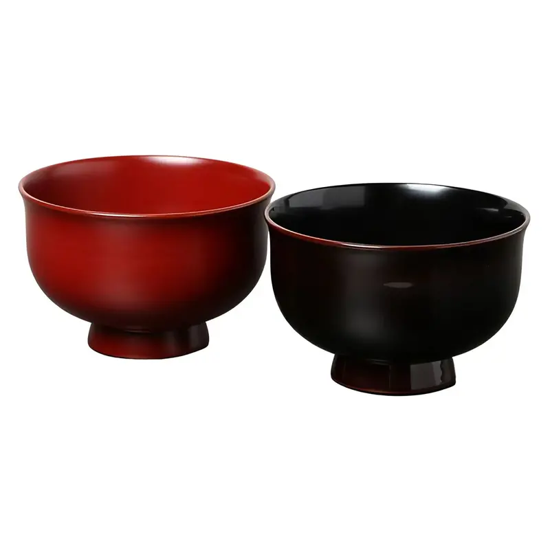 Echizen Shikki Handcrafted Wooden Soup Bowls – Hasori Design 1