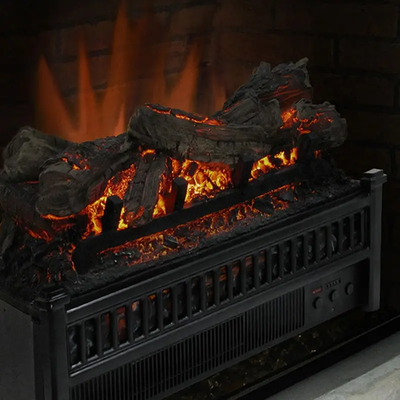 Electric Log Insert With Built-In Heater – Pleasant Hearth 1