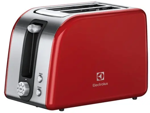 Electrolux Eat7700 Red Pop-Up Toaster With 7 Browning Levels 1
