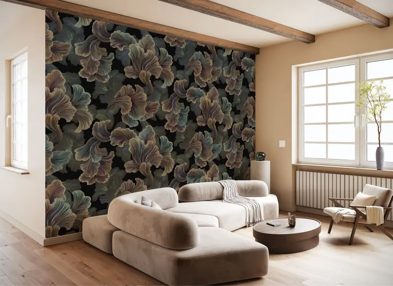 Enchanting Night Blossoms Wall Mural 1