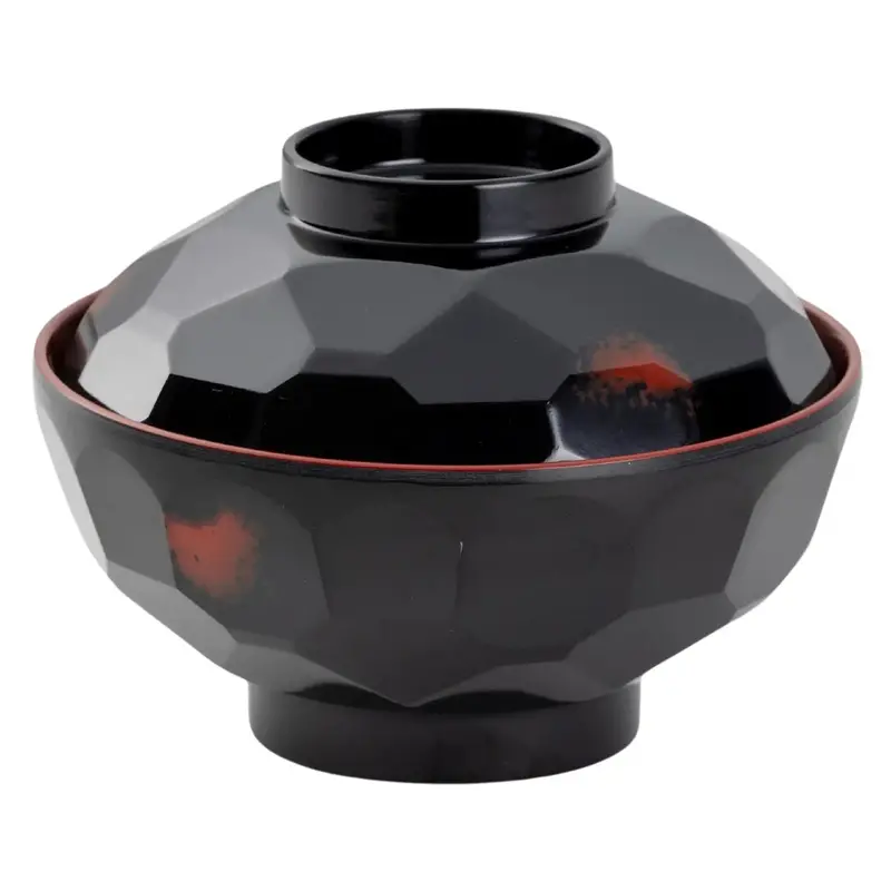 Entec Melamine Kikko-Style Soup Bowl – 12 Cm Wide Rim Design 1