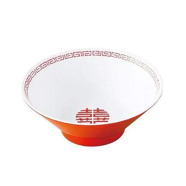 Entec Zuishou Double Happiness Melamine Ramen Bowl (1100 Ml) 1