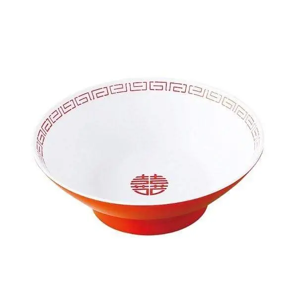Entec Zuishou Double Happiness Melamine Ramen Bowl (670 Ml) 1
