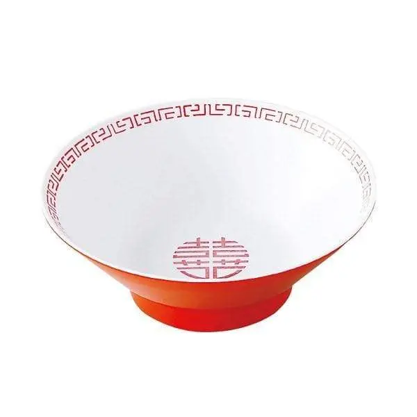 Entec Zuishou Double Happiness Melamine Ramen Bowl (920 Ml) 1