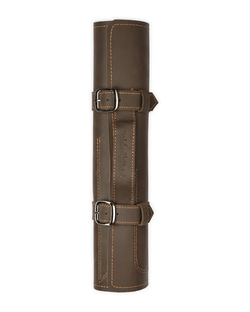 Fitted Leather Travel Roll – Custom-Knife Organizer For On-The-Go Chefs 1