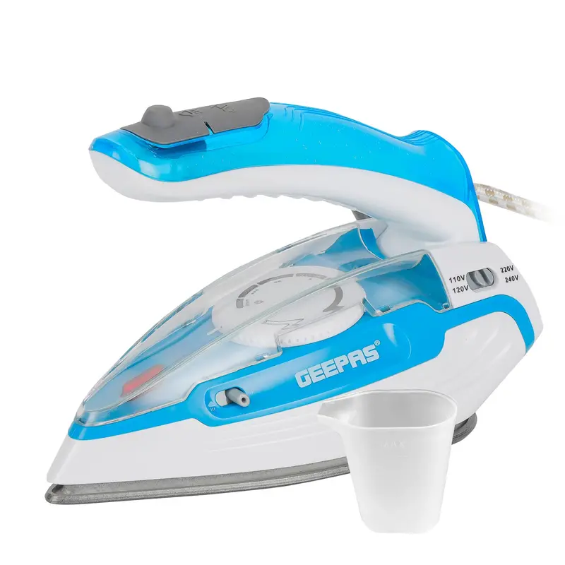 Foldable 2-In-1 Travel Iron – Portable Wet/Dry Iron With Space-Saving Handle 1
