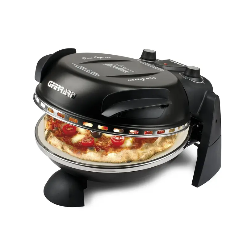 G3 Ferrari Delizia Pizza Maker – Black Italian Stone Pizza Oven 1