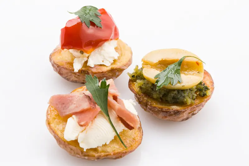 Gluten-Free Roast Potato Bites – Minimum Order: 20 Mixed Pieces 1