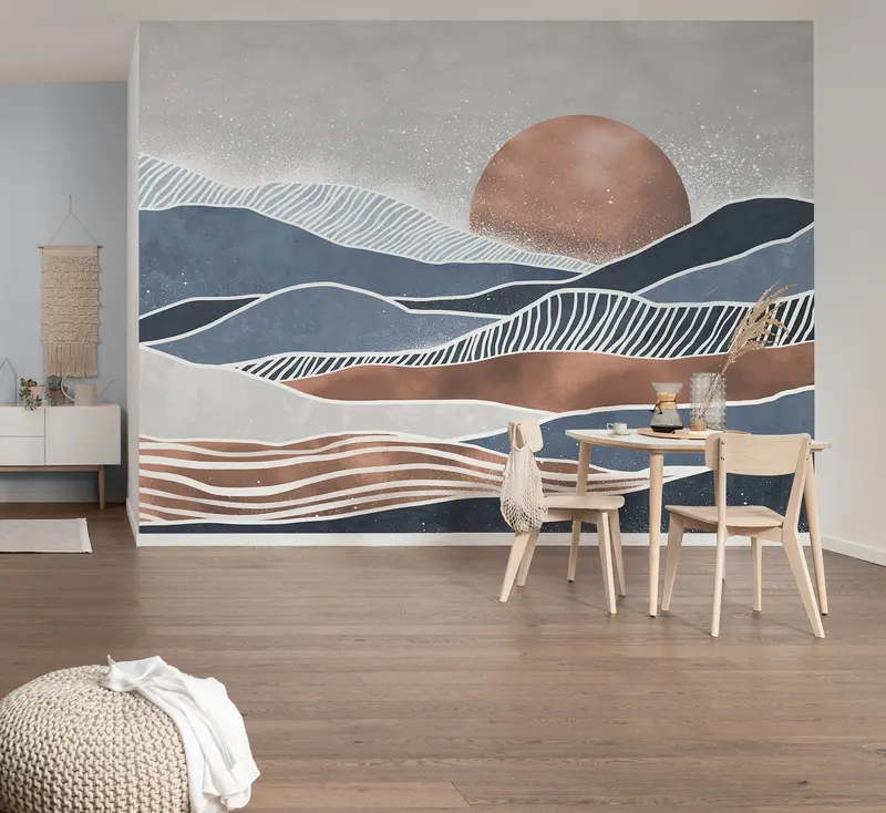 Greece-Inspired Mural Wallpaper Design 1