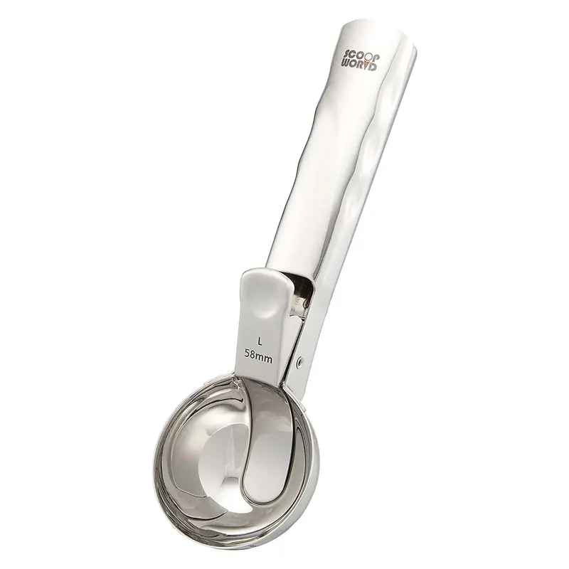 Gs One-Touch Stainless Steel Ice Cream Scoop 1