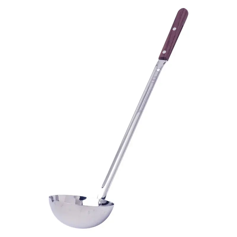 Gyokkodou All-Purpose Stainless Steel Ladle With Wooden Handle 1