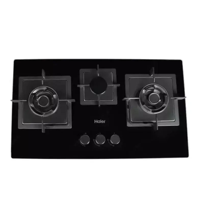 Haier Hcc-633Dgg 75Cm Glass Top 3-Burner Hob 1