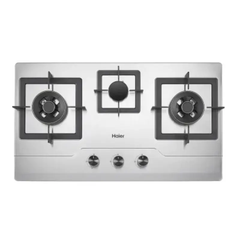 Haier Hcc-832Dgs Stainless Steel 3-Burner Gas Hob 1