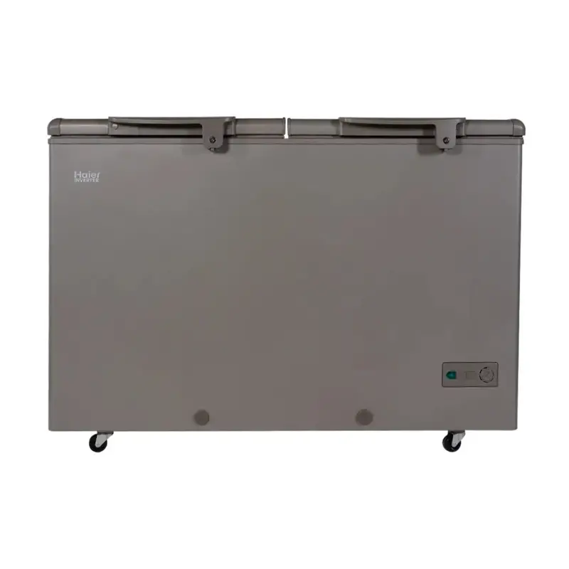 Haier Hdf-385Ig Grey Double-Door Inverter Deep Freezer 1