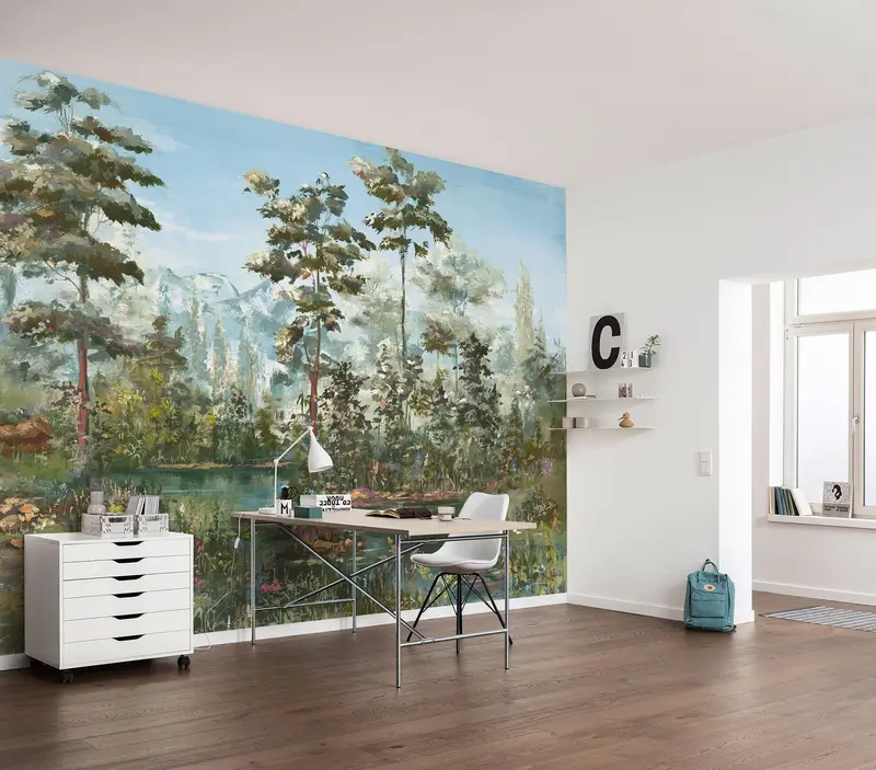 Harmony Hills Landscape Mural Wallpaper 1