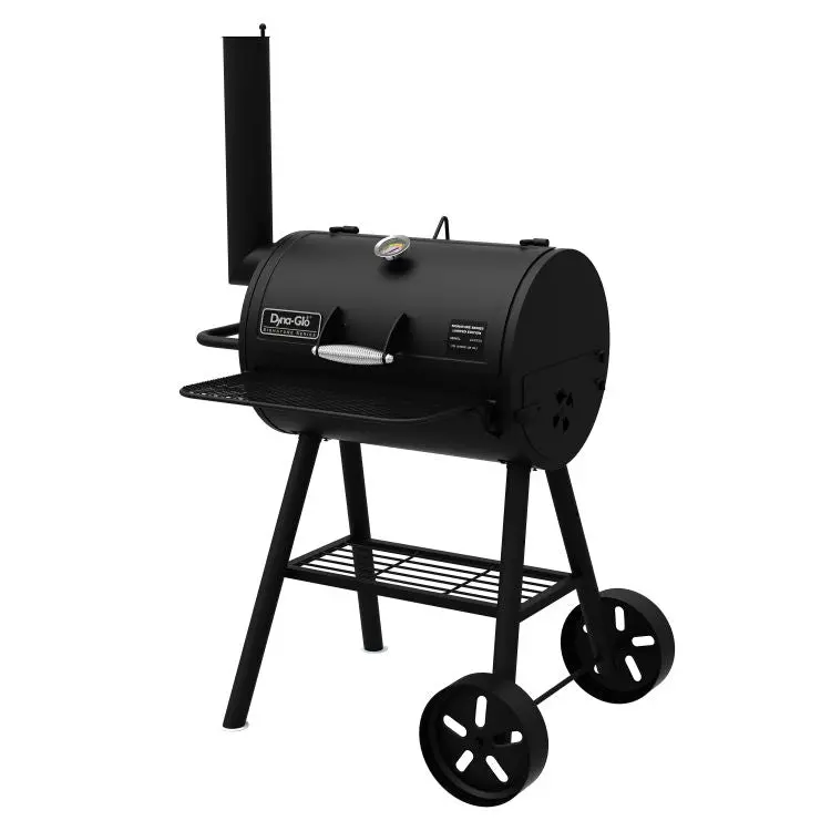 Heavy-Duty Compact Barrel Charcoal Grill – Portable Outdoor Cooking Unit 1