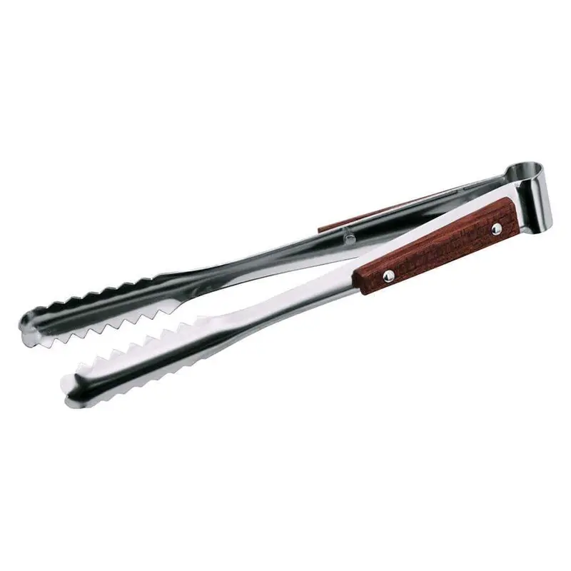 Ichibishi Mitsuwa Ice Tongs: Stainless Steel With Wooden Handle 1