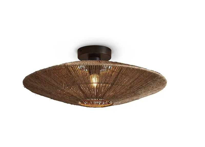 Iguazu Slim Jute Pendant Light 1