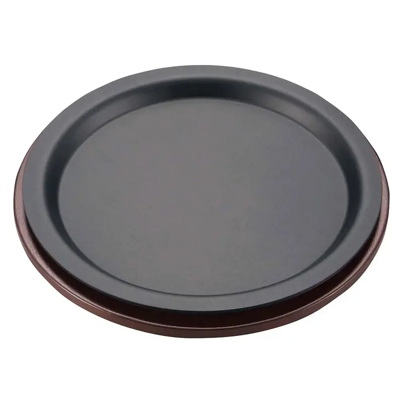 Ikeda 3-Ply Stainless Steel Round Sizzler Platter – Multi-Layered, Non-Reactive Hot Plate 1